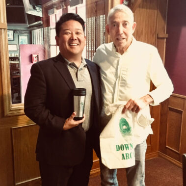 Steve Rhee with Martin Gandell.