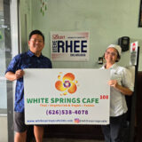 Steven Rhee with Rotchana Sussman, owner of White Springs Cafe.