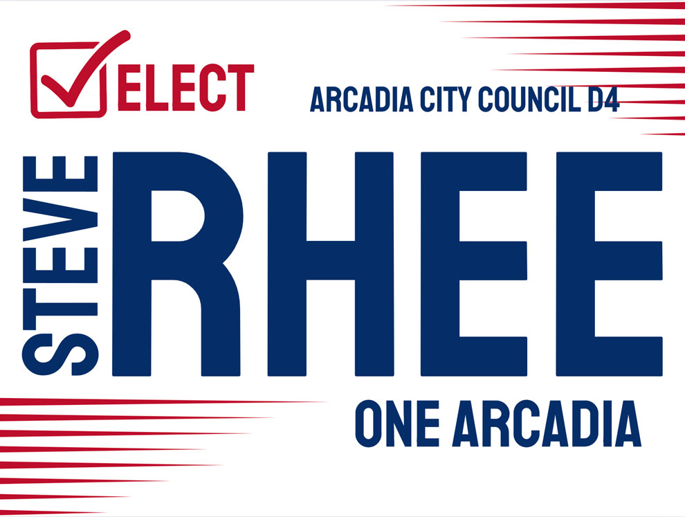 Elect Steve Rhee logo.