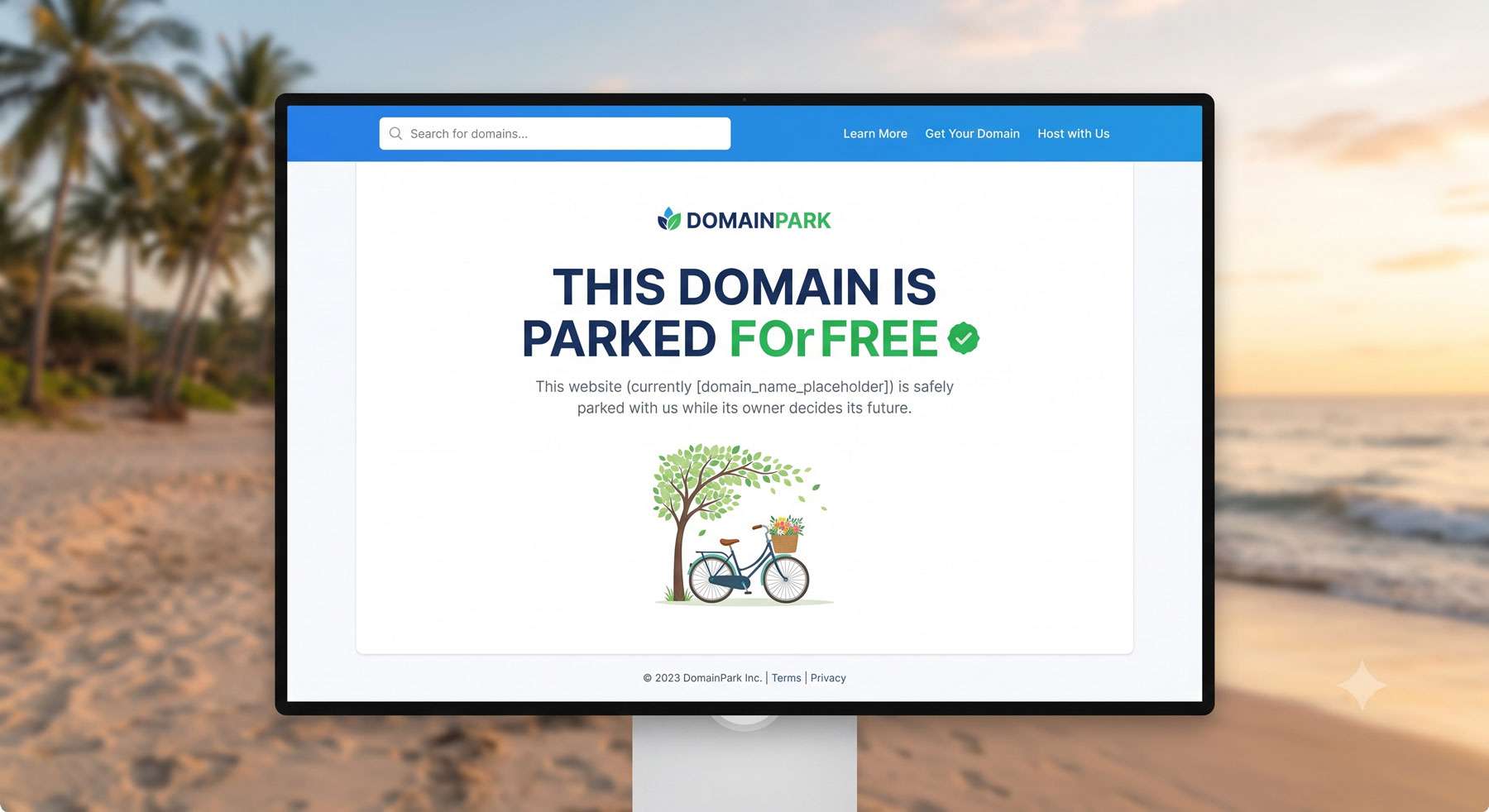 Placeholder picture for a parked domain.
