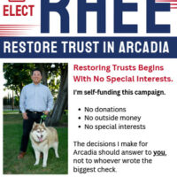 Elect Steve Rhee to Arcadia City Council flyer 2