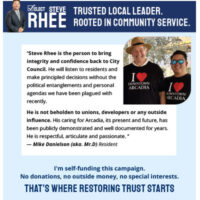 Elect Steve Rhee to Arcadia City Council flyer 4