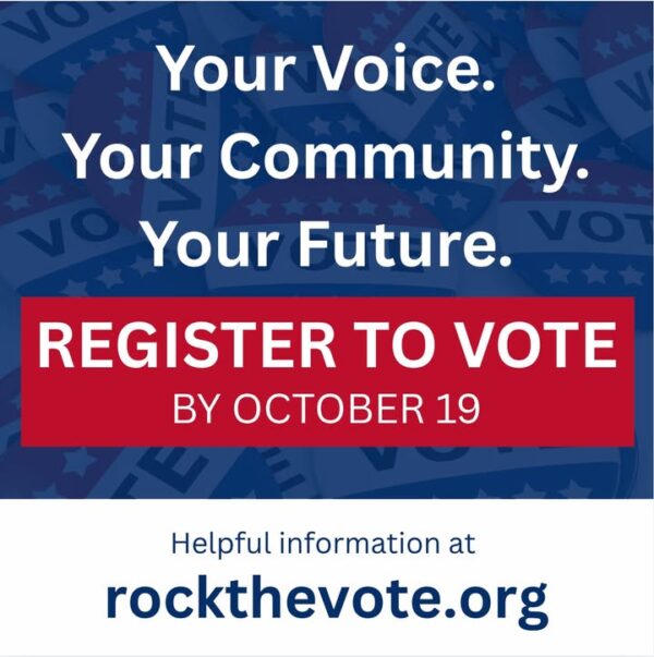 Registering to vote takes about two minutes or less. The deadline is October 19, 2026.…